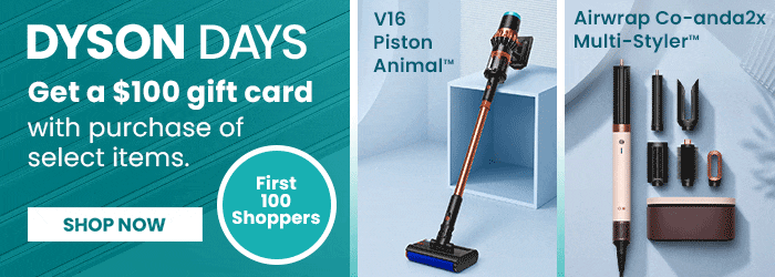 Dyson Days $100 Gift Card