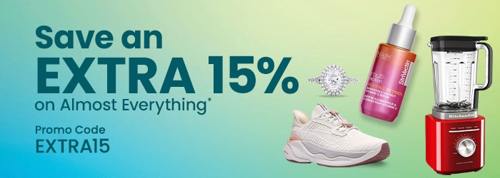 Promo code: EXTRA15