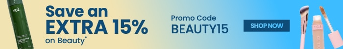 Promo code: BEAUTY15