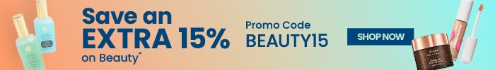 Promo code: BEAUTY15