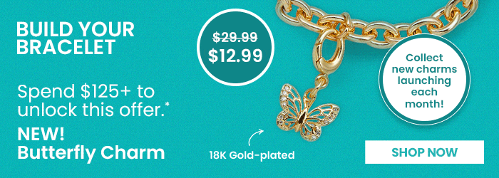 Gem Reflections Butterfly Charm