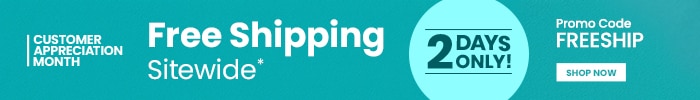 Promo code: FREESHIP