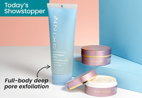 SKINN None Negotiables Body Scrub + 2 X Neck Amour Leave On Mask