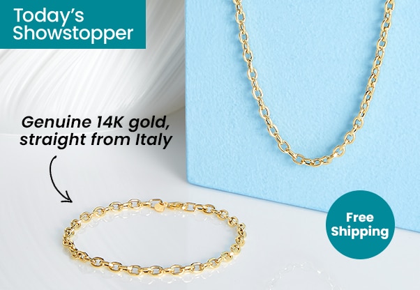 Stefano Oro 14K PURA VITA ROLO Choice of: 2 Today's Showstopper Offers