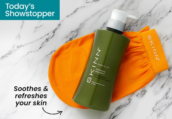 SKINN Divine Elixir Revitalizing Body Blend + Exfoliating Mitt