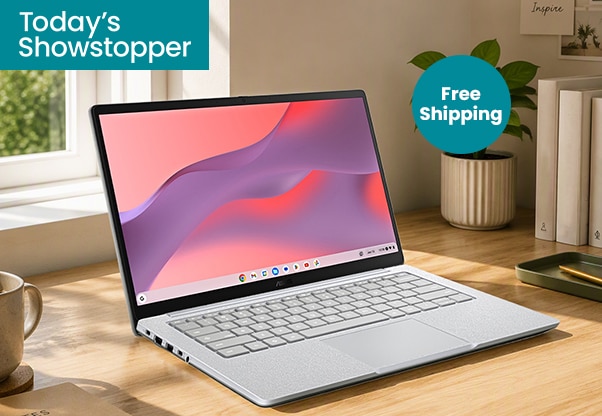 Asus 14" Chromebook CX14 Intel 128GB with 3 months Google AI Pro + 5TB storage