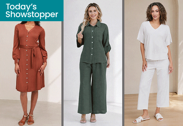 Fashion Sale Your Choice Of: 6 Today's Showstoppers