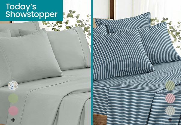 Claro Living Microfiber 6-Piece Sheet Set - Choice Of: 2 Today's Showstopper Offers