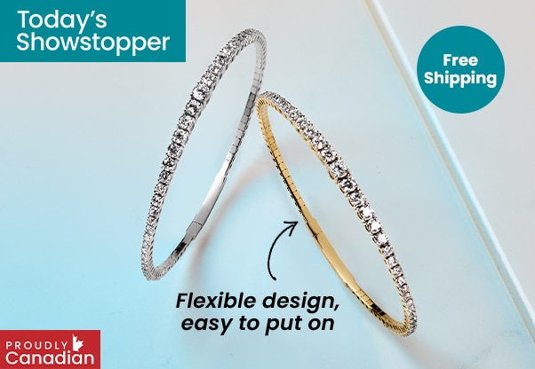 Evera Diamonds - 14K hinged diamond bangle