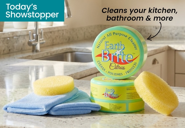 Earth Brite 300g 2pack Set with Bonus 2pk Microfiber Cloths