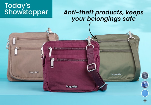 Baggallini Securtex Anti-Theft Crossbody