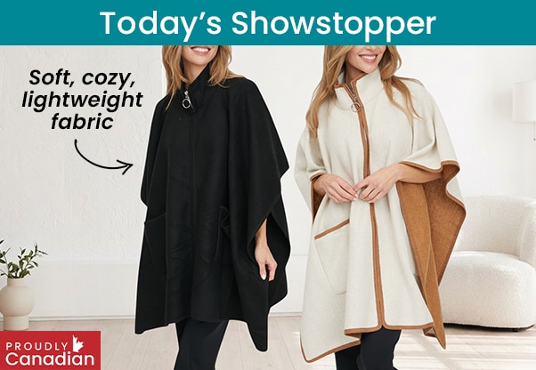 Charlie Paige Cape with Front Zip