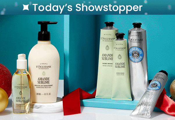 L'Occitane Choice of: 2 Today's Showstopper Offers